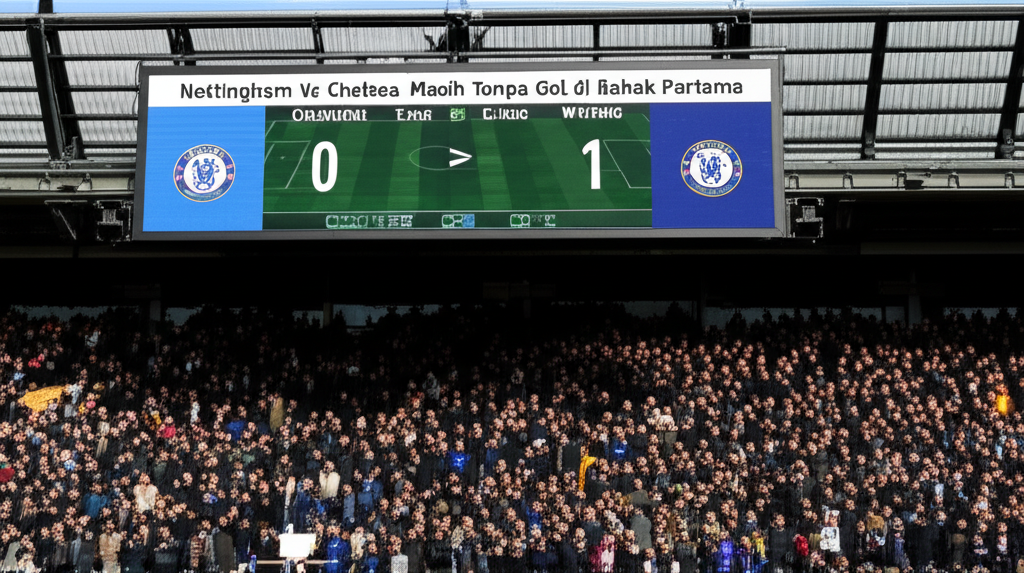 Nottingham Vs Chelsea Masih Tanpa Gol di Babak Pertama