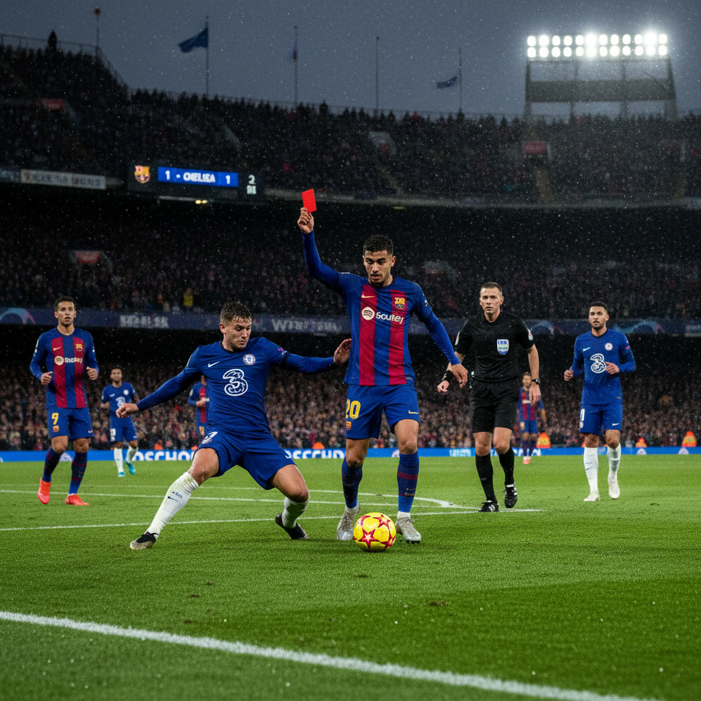 Barcelona Dibantai Chelsea, Flick Akui Kartu Merah Araujo Menyulitkan